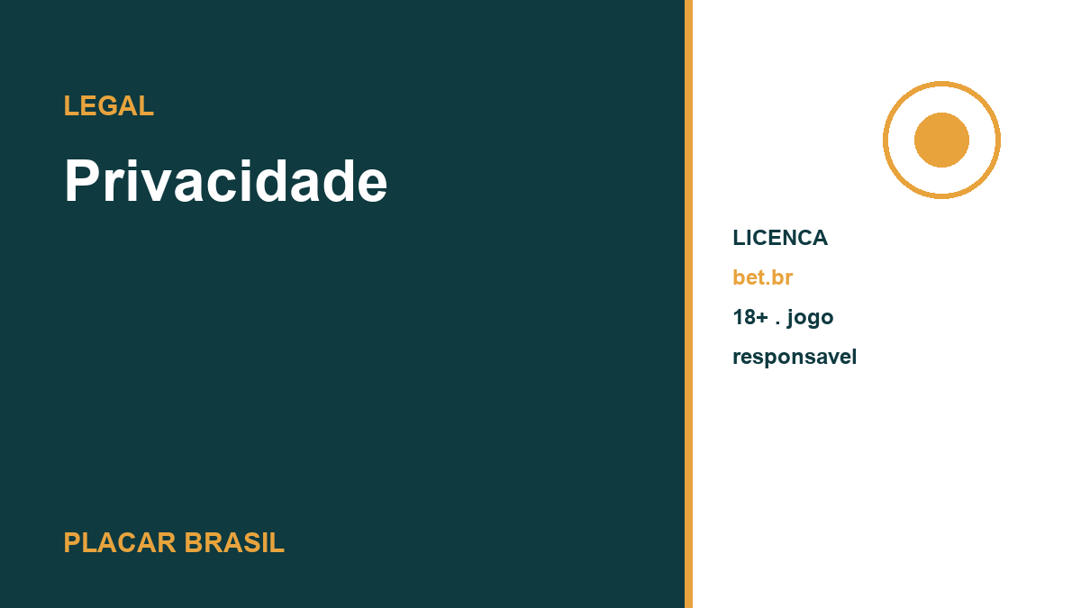 Política de privacidade, Placar Brasil