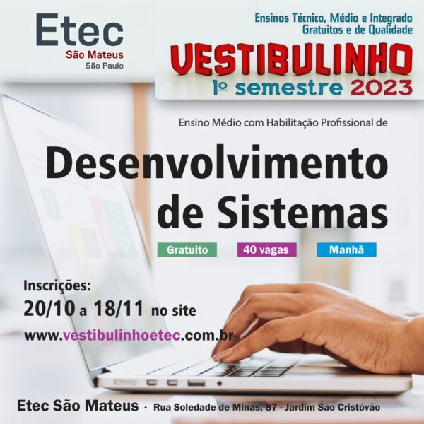 Vestibulinho ETEC 2023 → Inscrições, Data da Prova e Resultado